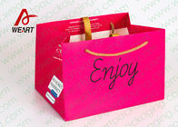 CMYK Printing PP Rope Custom Paper Shopping Bags For Gift Matte Lamination