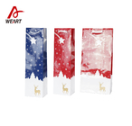 Glossy Lamination Art Paper Bags Branded Glued Handle Type OEM / ODM